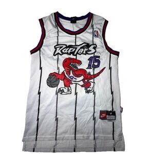 Vintage Nike Vince Carter #15 Toronto Raptors Stitched Jersey Men's Size 48 Med